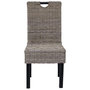 Voir la diapositive 3 : VIDAXL Chaises a manger lot de 2 rotin Kubu bois de manguier