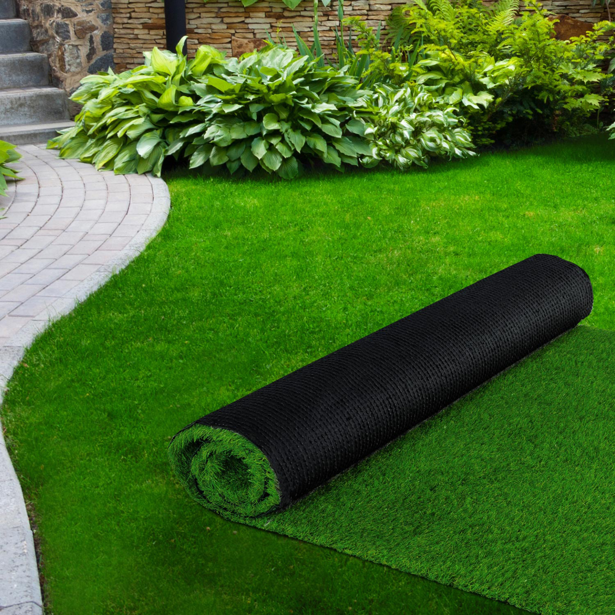 Voir la diapositive 6 : ID MARKET Gazon synthétique artificiel 1x10 M 30 mm d'épaisseur pour jardin et balcon