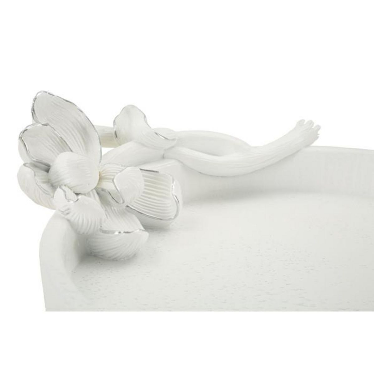Paris Prix Vide-Poche Déco en Résine  Magnolia  24cm Blanc