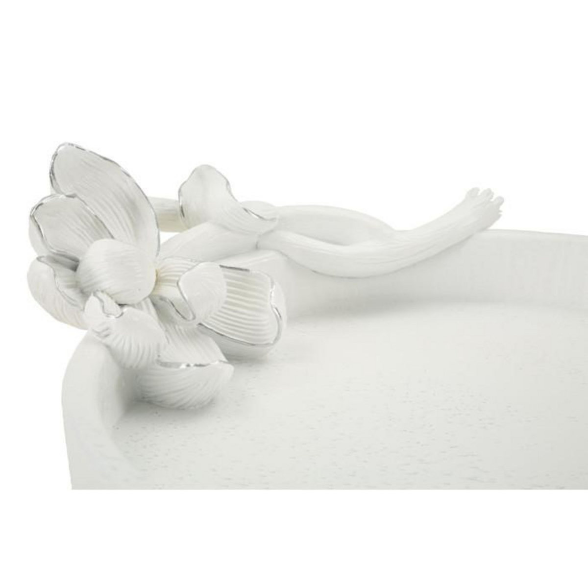 Paris Prix Vide-Poche Déco en Résine  Magnolia  24cm Blanc