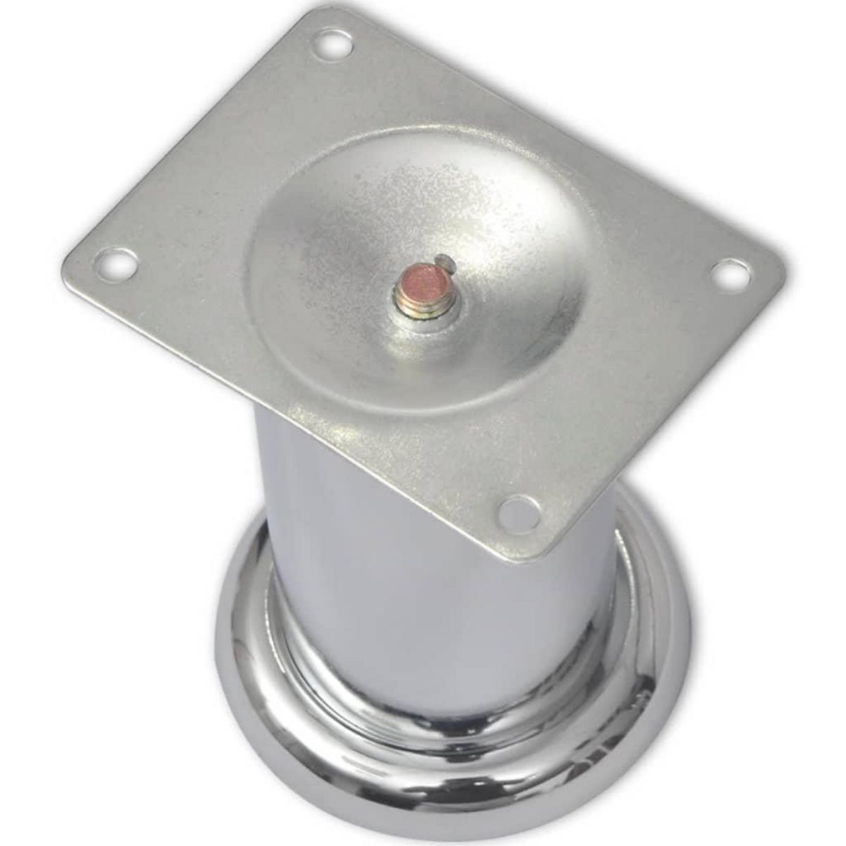 VIDAXL Pieds ronds de canape 4 pcs Chrome 60 mm