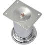 Voir la diapositive 3 : VIDAXL Pieds ronds de canape 4 pcs Chrome 60 mm
