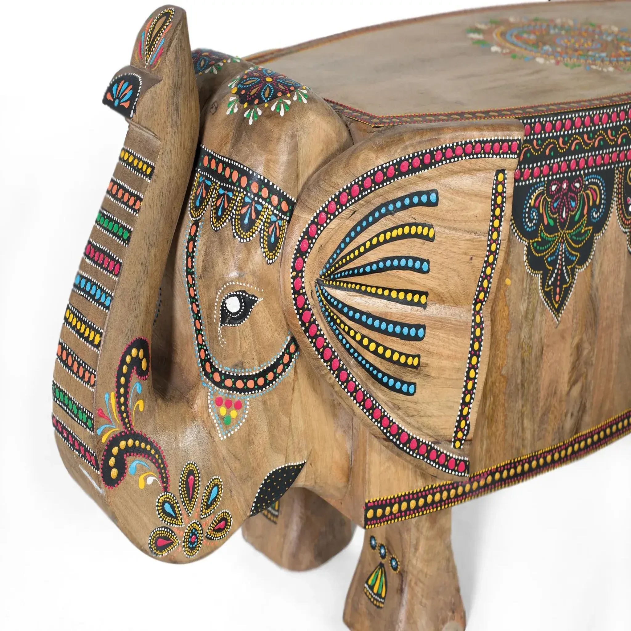 Voir la diapositive 2 : GINER Y COLOMER SL Banc en bois de manguier 157 cm style artisanal ethnique
