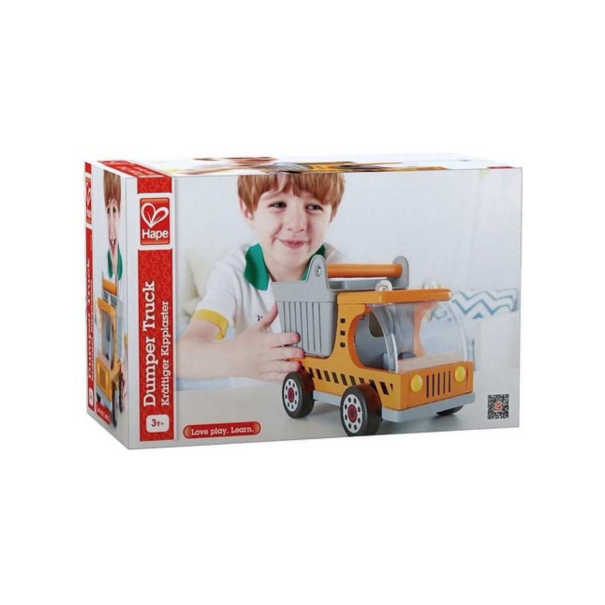 Hape Camion Benne en Bois - Modèle Grand et Résistant pour Enfants