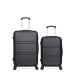 HERO HERO - Lot de 2 - Valise weekend et valise cabine UTAH. Coloris disponibles : Bleu, Gris, Beige
