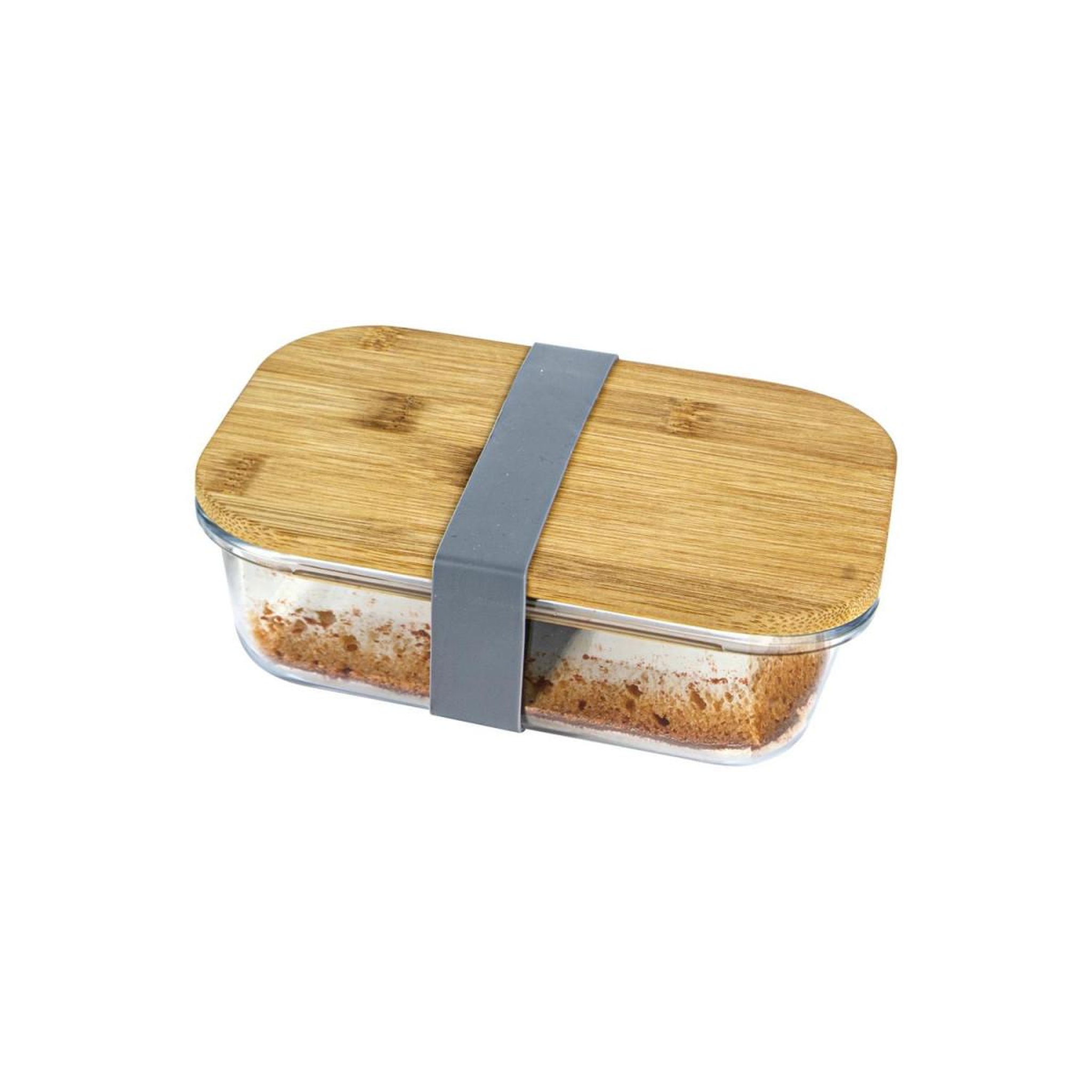 Voir la diapositive 3 : COOK CONCEPT Boîte de conservation  bambou  17cm transparent