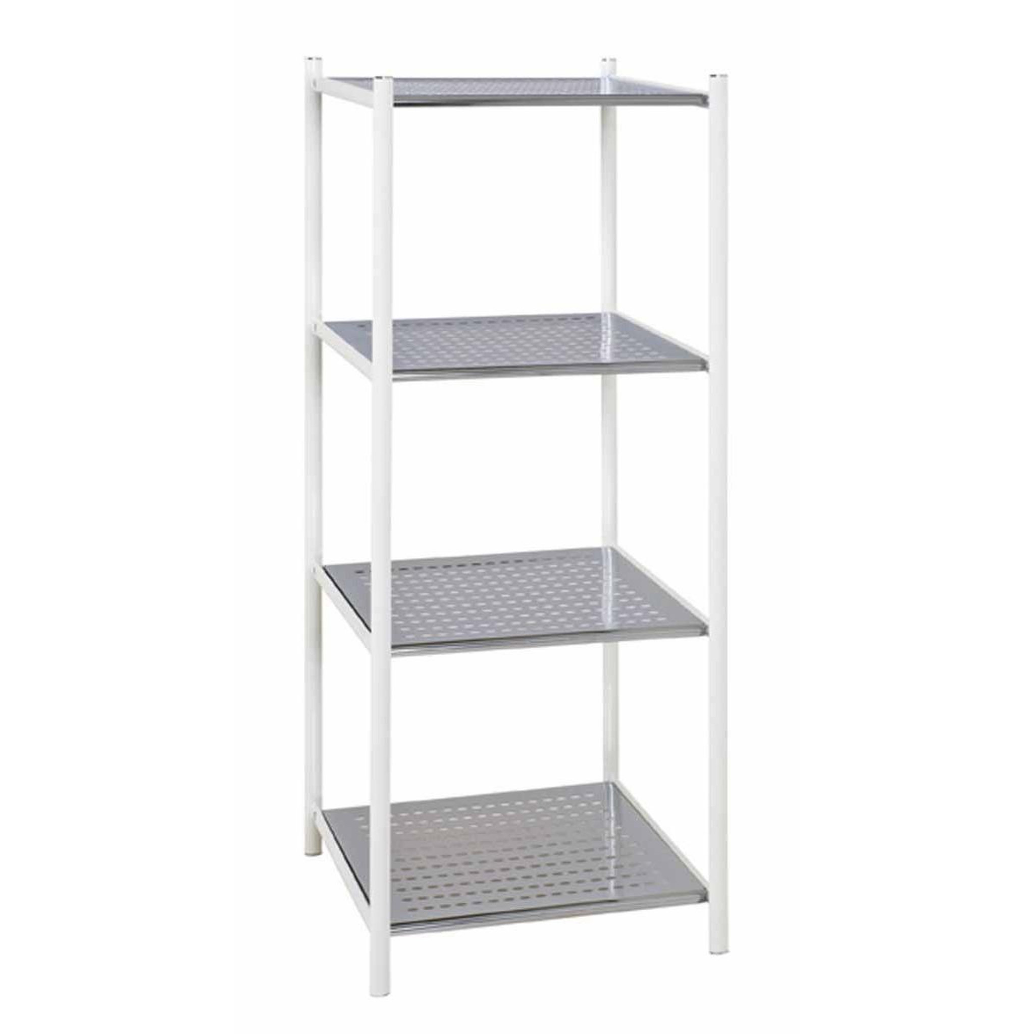 Paris Prix Étagère 4 niveaux design  ethan  103cm argent