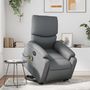 Voir la diapositive 1 : VIDAXL Fauteuil inclinable de massage electrique gris similicuir