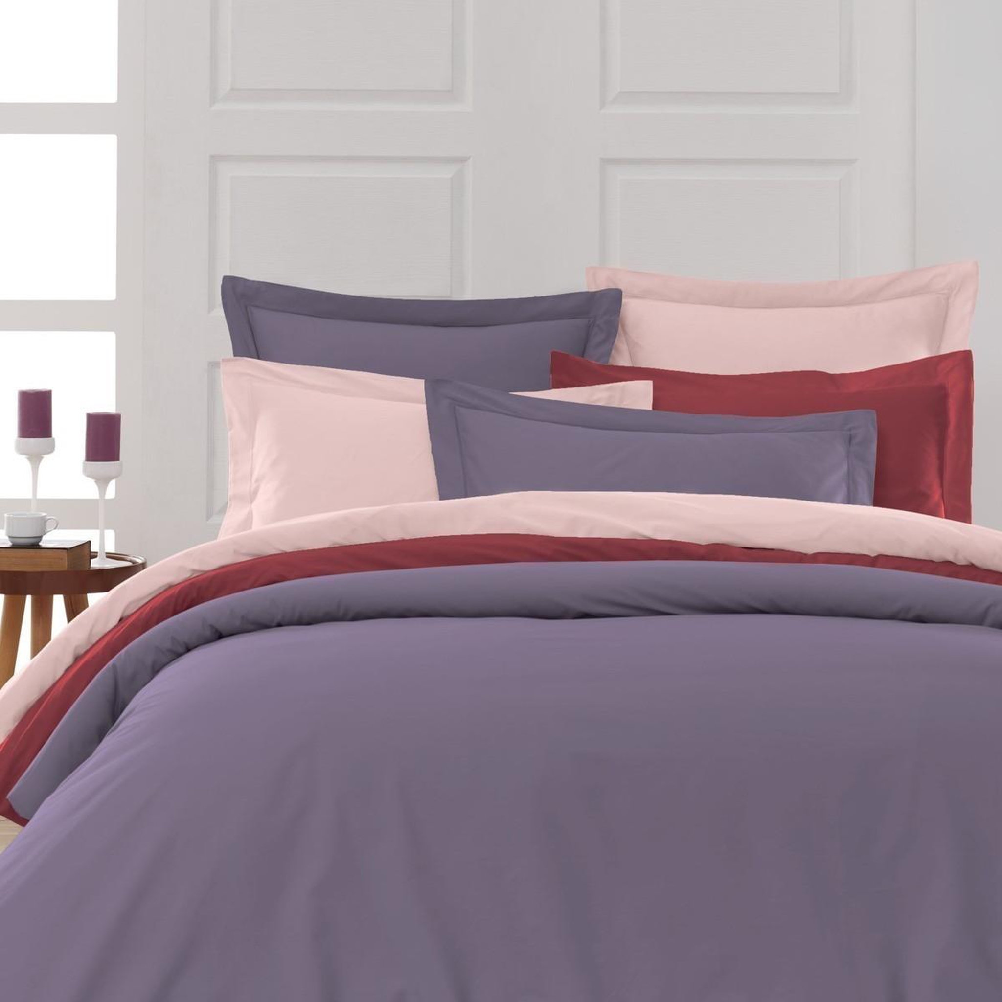 Voir la diapositive 5 : Sensei Maison Drap plat en percale de coton SOFT PERCALE