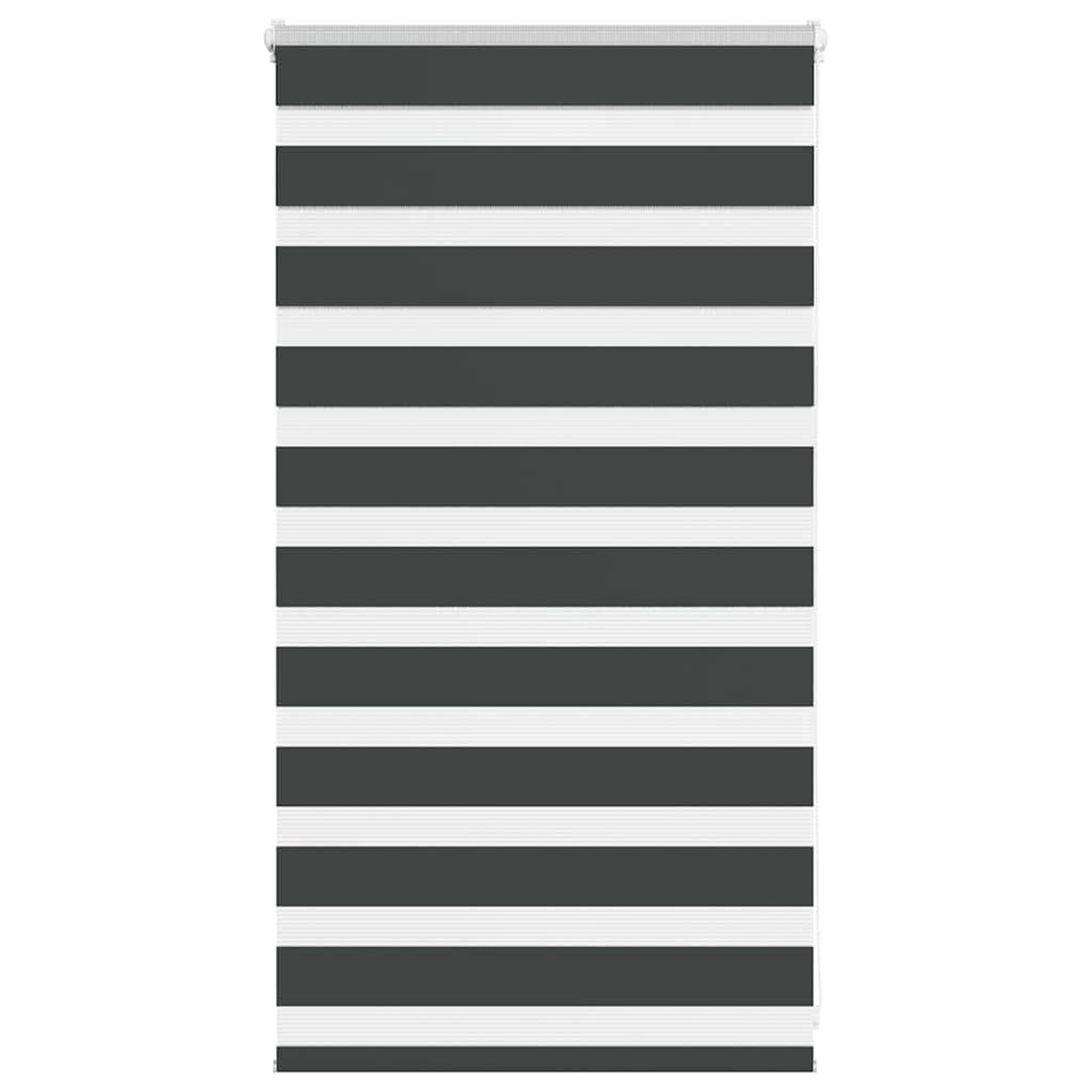 VIDAXL Store zebre noir 85x100 cm largeur du tissu 80,9 cm polyester