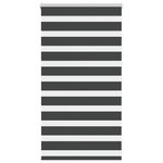 VIDAXL Store zebre noir 85x100 cm largeur du tissu 80,9 cm polyester