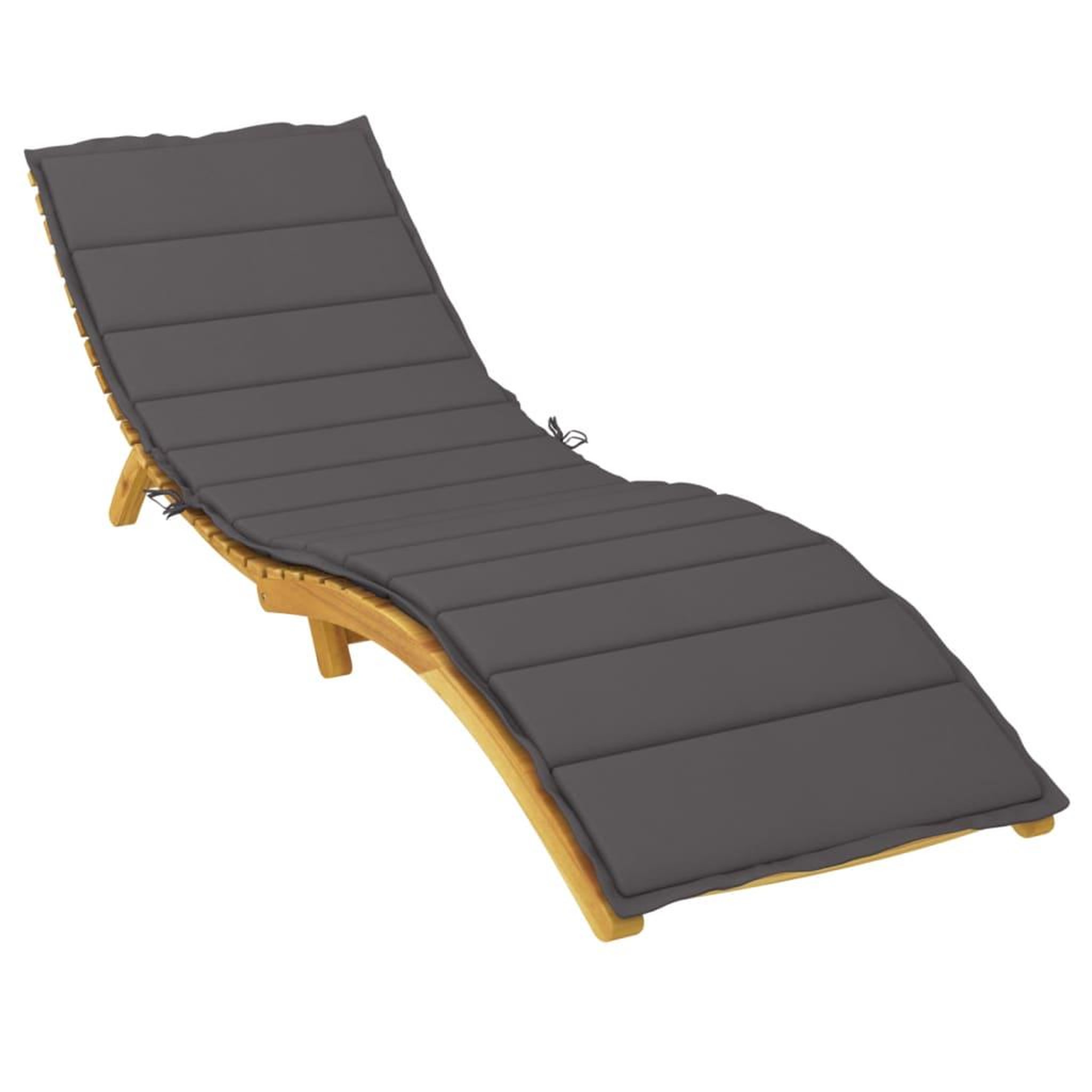 Voir la diapositive 3 : VIDAXL Coussin de chaise longue anthracite 200x60x3 cm tissu oxford