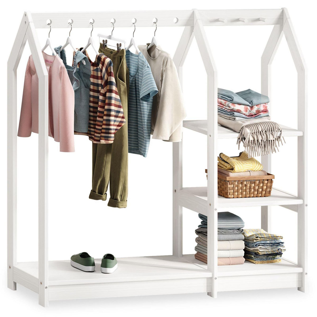 IDIMEX Penderie enfant SALLY en pin massif