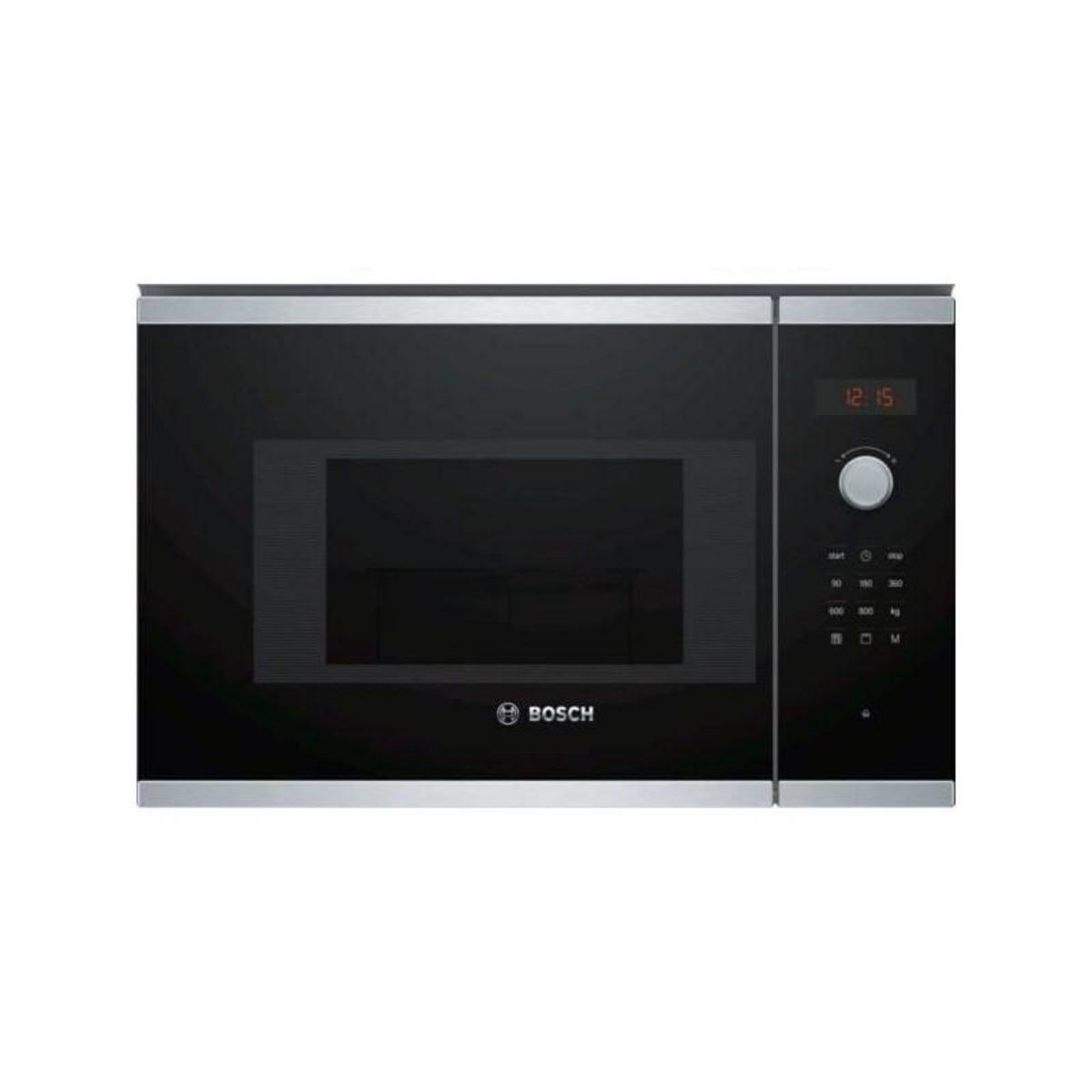 BOSCH Micro-ondes + grill encastrable - BOSCH - SER4 BEL523MS0 - Inox - 20 l - 800 W - 8 programmes auto - 38,2 x 59,4 x 31, 7 cm