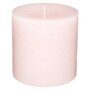  Bougie Cylindrique  Rustic  10cm Rose Clair