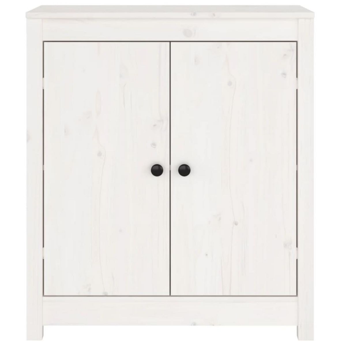 VIDAXL Buffet blanc 70x35x80 cm bois massif de pin