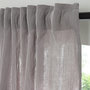 Voir la diapositive 2 : FUTURE HOME Rideau uni en gaze de coton pattes cachées à l'unité 140x260cm