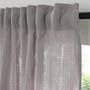 Voir la diapositive 2 : FUTURE HOME Rideau uni en gaze de coton pattes cachées à l'unité 140x260cm
