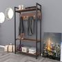 Voir la diapositive 2 : Paris Prix Meuble d'Entrée Vestiaire  Sicaret  180cm Chêne