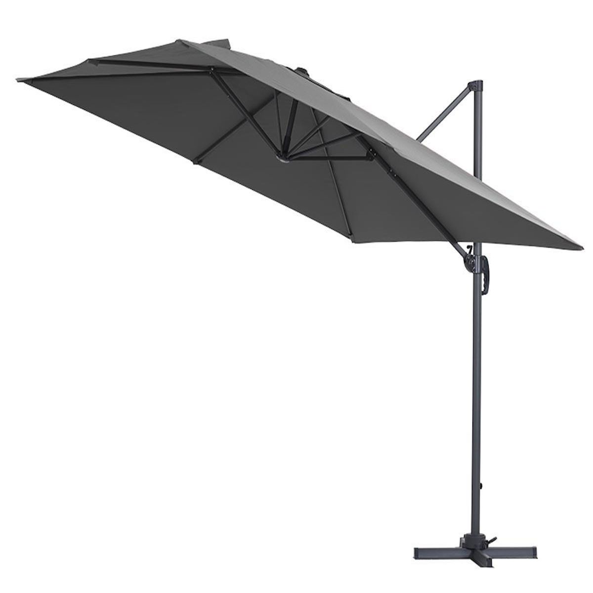 Habitat et Jardin Parasol jardin déporté  Sun 3  - 3 x 3 m - Gris
