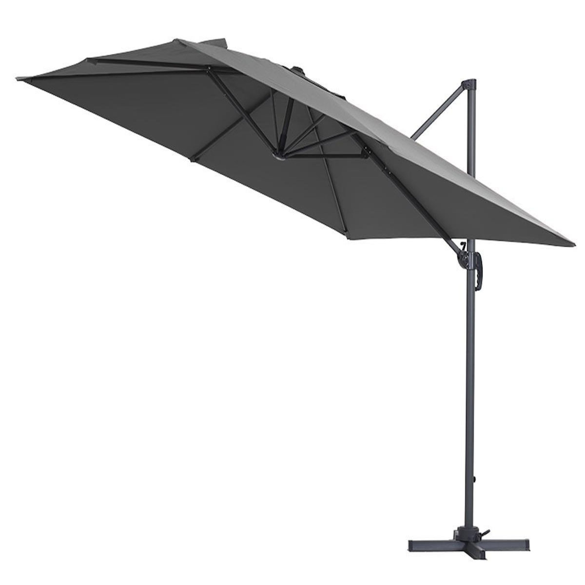 Habitat et Jardin Parasol jardin déporté  Sun 3  - 3 x 3 m - Gris