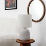 Voir la diapositive 5 : Paris Prix Lampe à Poser en Terre Cuite  Embossée  40cm Argent