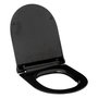 Voir la diapositive 1 : FIVE Abattant WC Ultra-Fin  Soft  45cm Noir