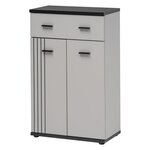 Paris Prix Meuble de Rangement  Hugo  96cm Gris & Noir