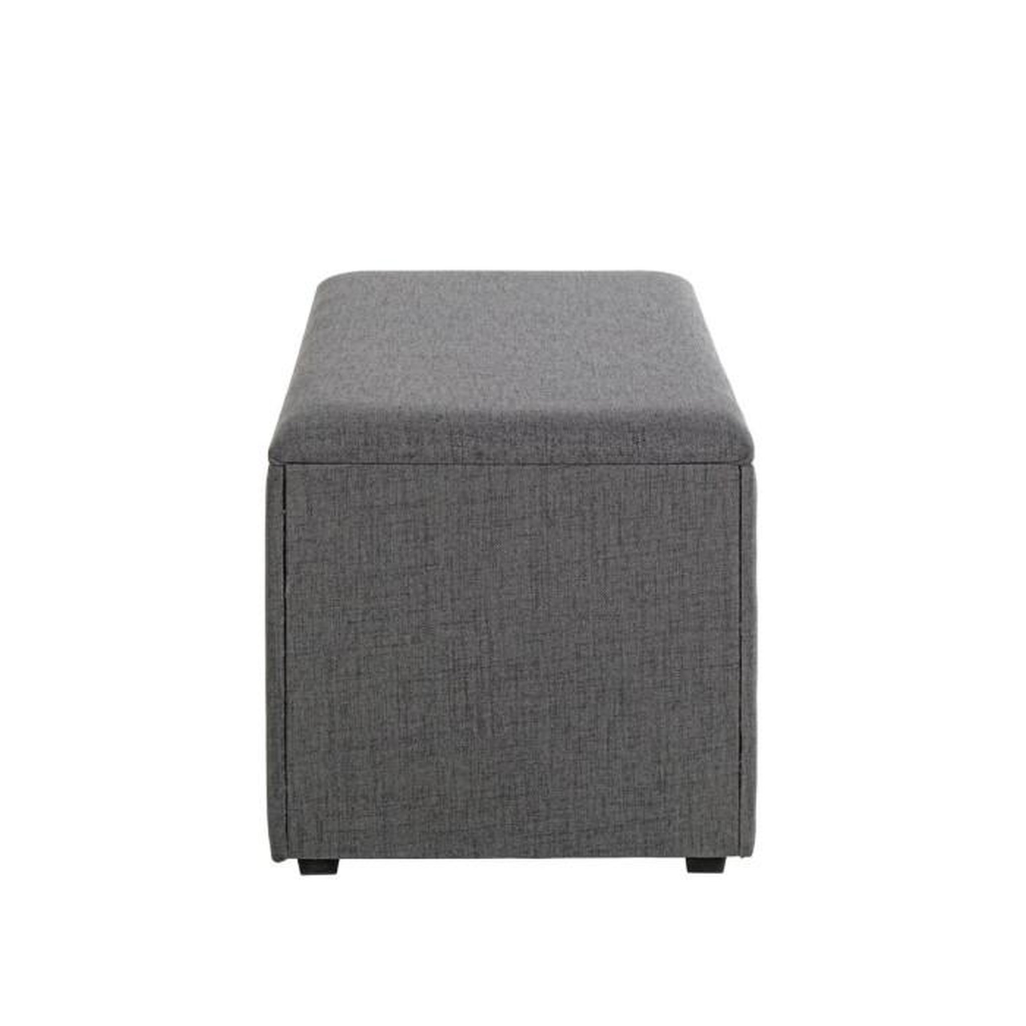 Voir la diapositive 3 : Paris Prix Coffre de Rangement Design  Lumyna  65cm Gris