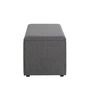 Voir la diapositive 3 : Paris Prix Coffre de Rangement Design  Lumyna  65cm Gris