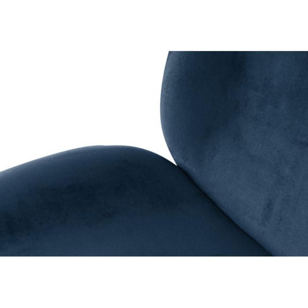 Paris Prix Lot de 2 Chaises Design  Charlize  90cm Bleu & Or