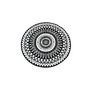 Voir la diapositive 3 : Inkazen Tapis extérieur rond - 150cm - Noir - MAORI