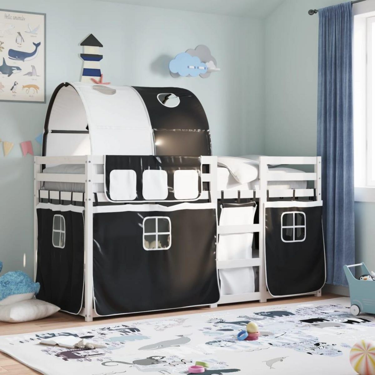 VIDAXL Lit superpose sans matelas 90x200 cm bois de pin massif