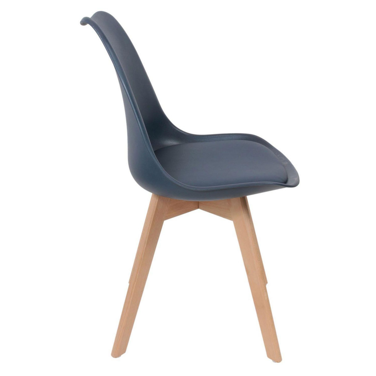 The Home Deco Factory 2 Chaises design scandinaves rembourrées Cocooning