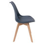 Voir la diapositive 3 : The Home Deco Factory 2 Chaises design scandinaves rembourrées Cocooning