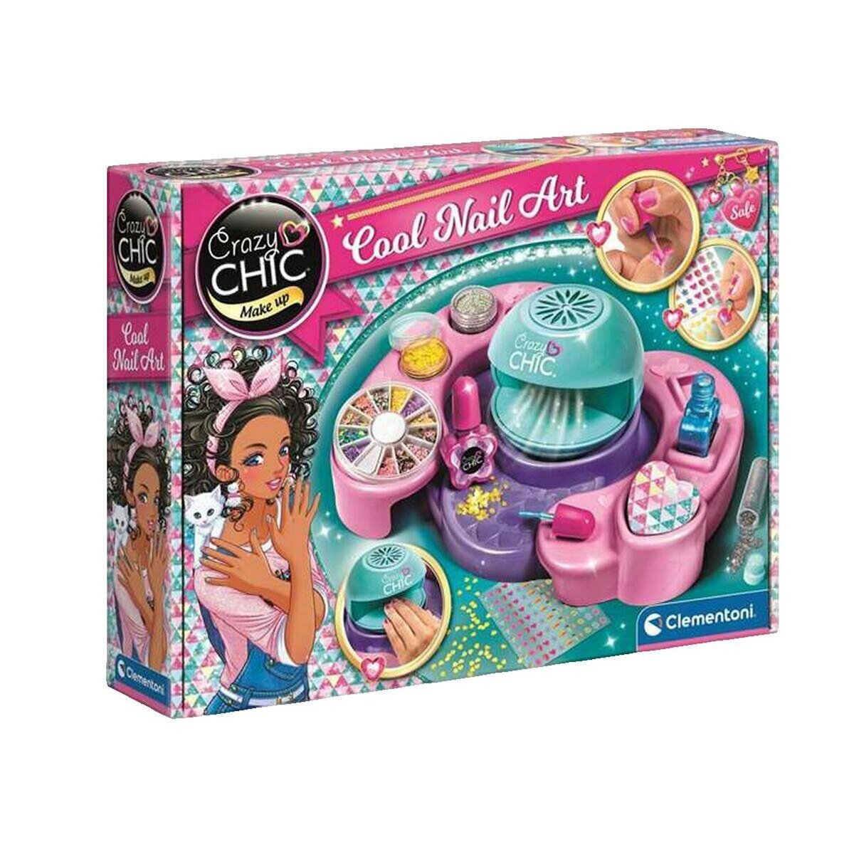 CLEMENTONI Jeu créatif Clementoni Crazy Chic Cool Nail Art multicolore