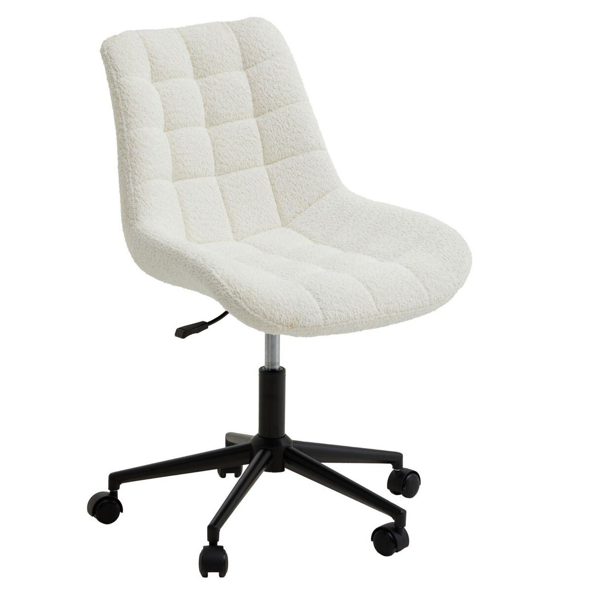HOMCOM Chaise de bureau velours fauteuil bureau massant coussin lombaire  intégré hauteur réglable pivotante 360° bleu pas cher 