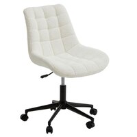 HOMCOM Chaise de bureau velours fauteuil bureau massant coussin lombaire  intégré hauteur réglable pivotante 360° rose poudré - Cdiscount Maison
