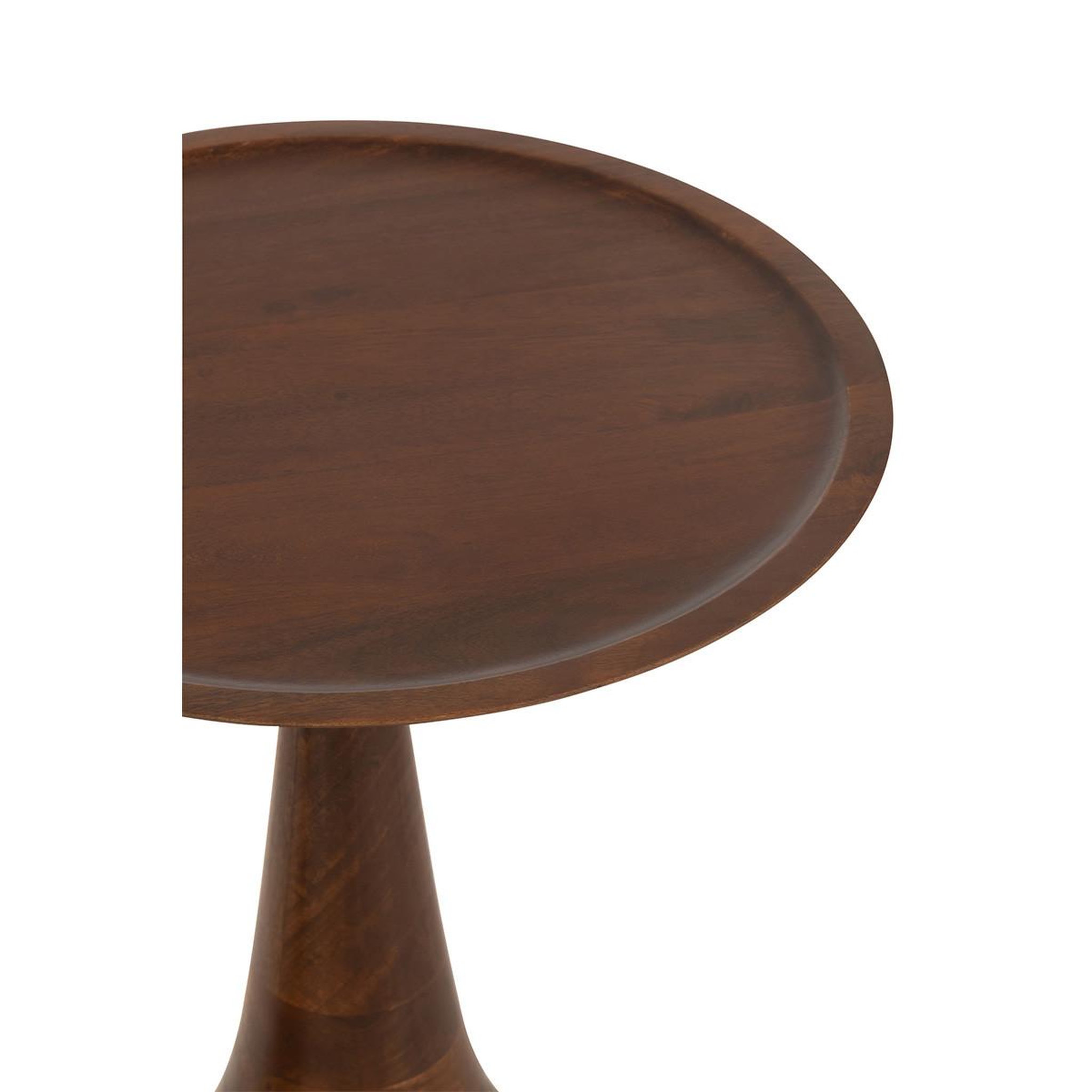 Voir la diapositive 5 : J-LINE Lot de 2 tables d'appoint  paro  59cm marron & noir