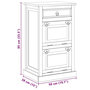 Voir la diapositive 6 : VIDAXL Armoire a chaussures 4 couches avec tiroir Bois de recuperation