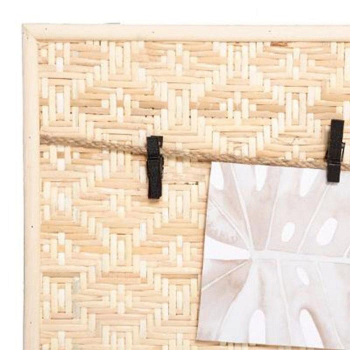ATMOSPHERA Porte Photo Mural Déco  Bambou  58cm Beige