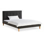 Voir la diapositive 1 : HomeStyle4U Lit 2 Places 140x200 cm avec Matelas Anthracite