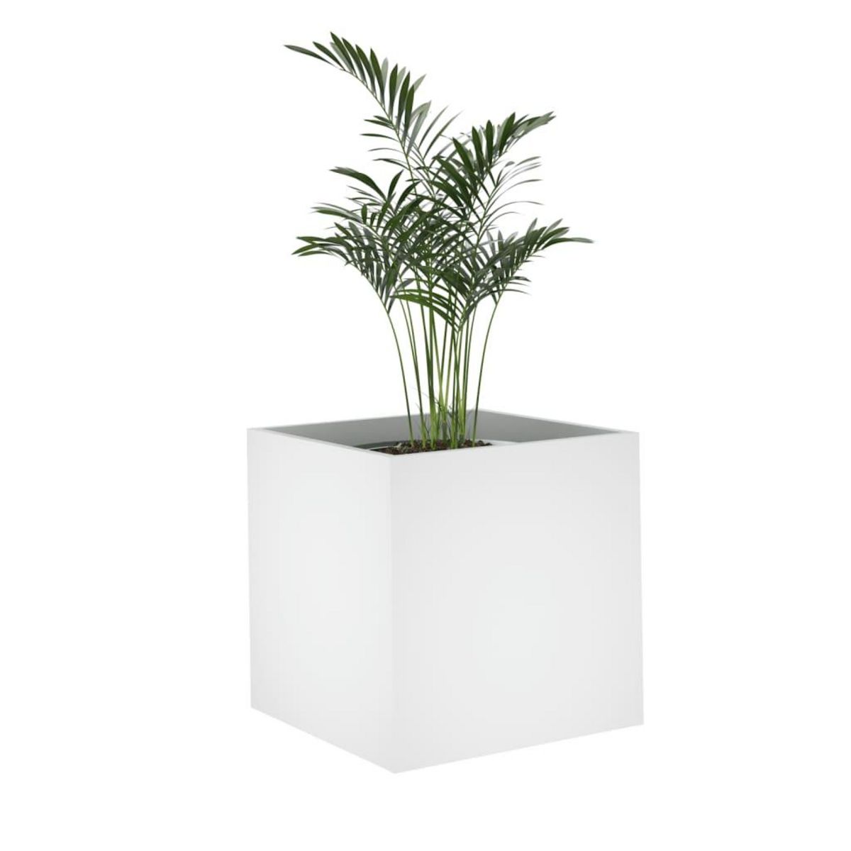 VIDAXL Jardiniere Blanc 40x40x40 cm Bois d'Ingenierie