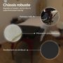 Voir la diapositive 5 : VIVEZEN Table de massage pliante 3 zones en bois foncé avec panneau Reiki + Accessoires et housse de transport - Noir