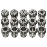 VIDAXL Douilles de serrage ER25 15 pcs Ensemble d'outils de tournage