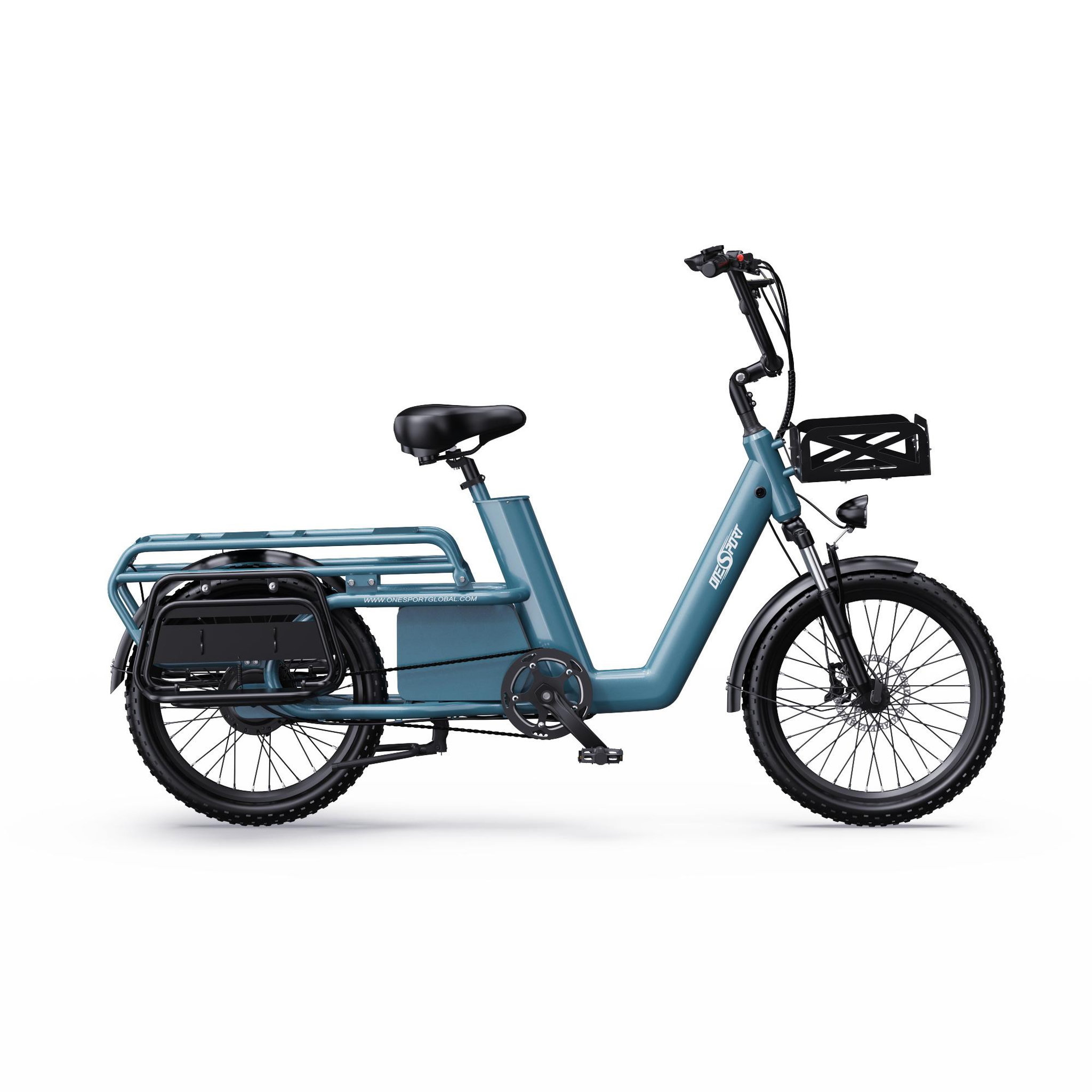 Voir la diapositive 2 : ONESPORT Vélo cargo électrique OneSport OT01 20  à cadre ouvert, batterie 48 V 27 Ah