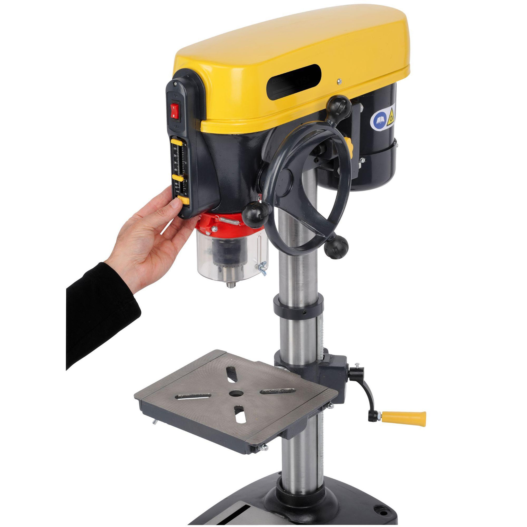 Voir la diapositive 5 : POWERPLUS Perceuse à colonne 500w powerplus