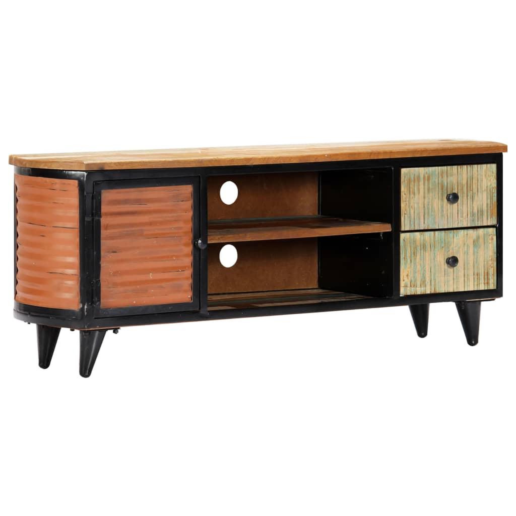 Voir la diapositive 1 : VIDAXL Meuble TV 120x30x45 cm Bois de recuperation massif