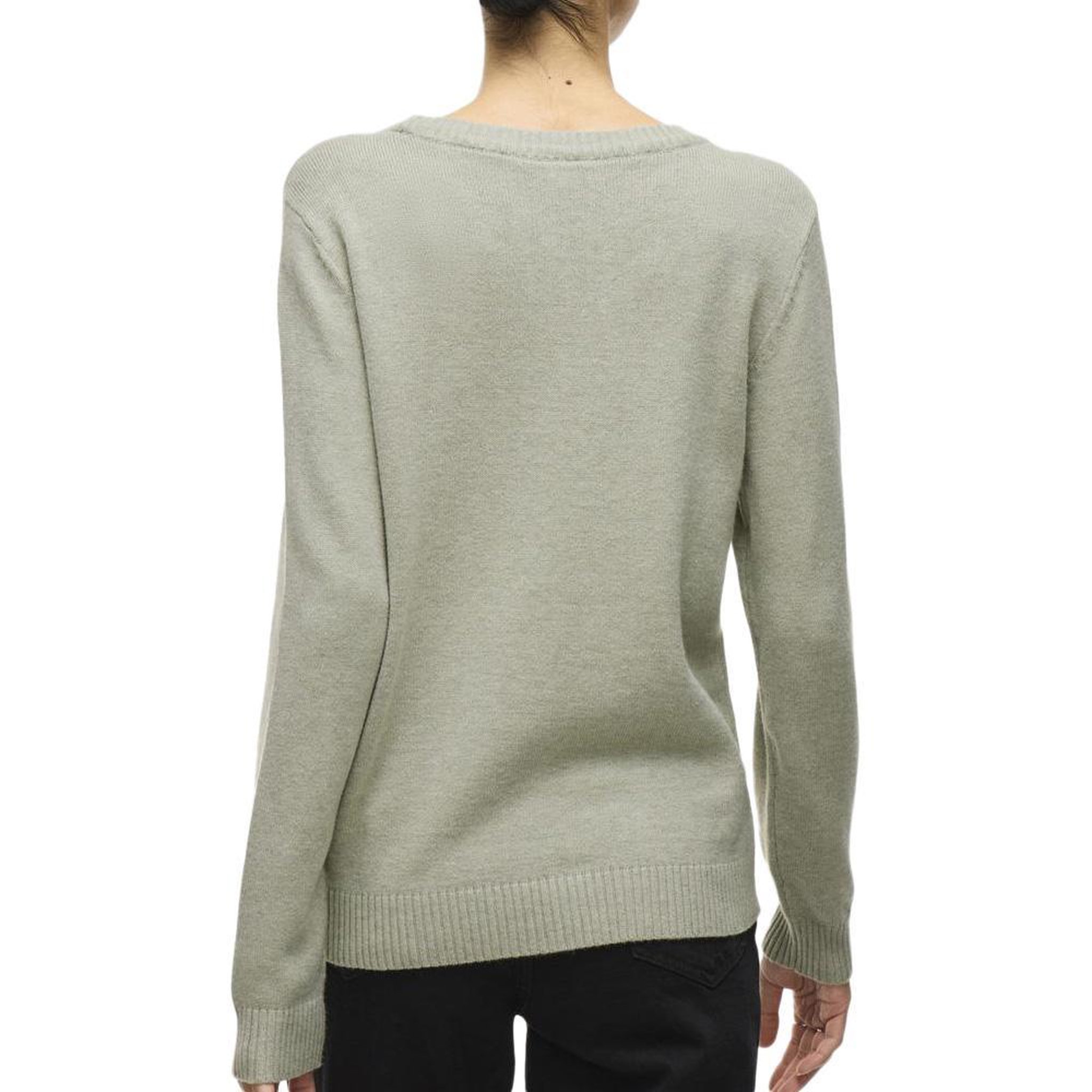 Voir la diapositive 2 : Vila Pull Vert Pale Femme Vila Viril