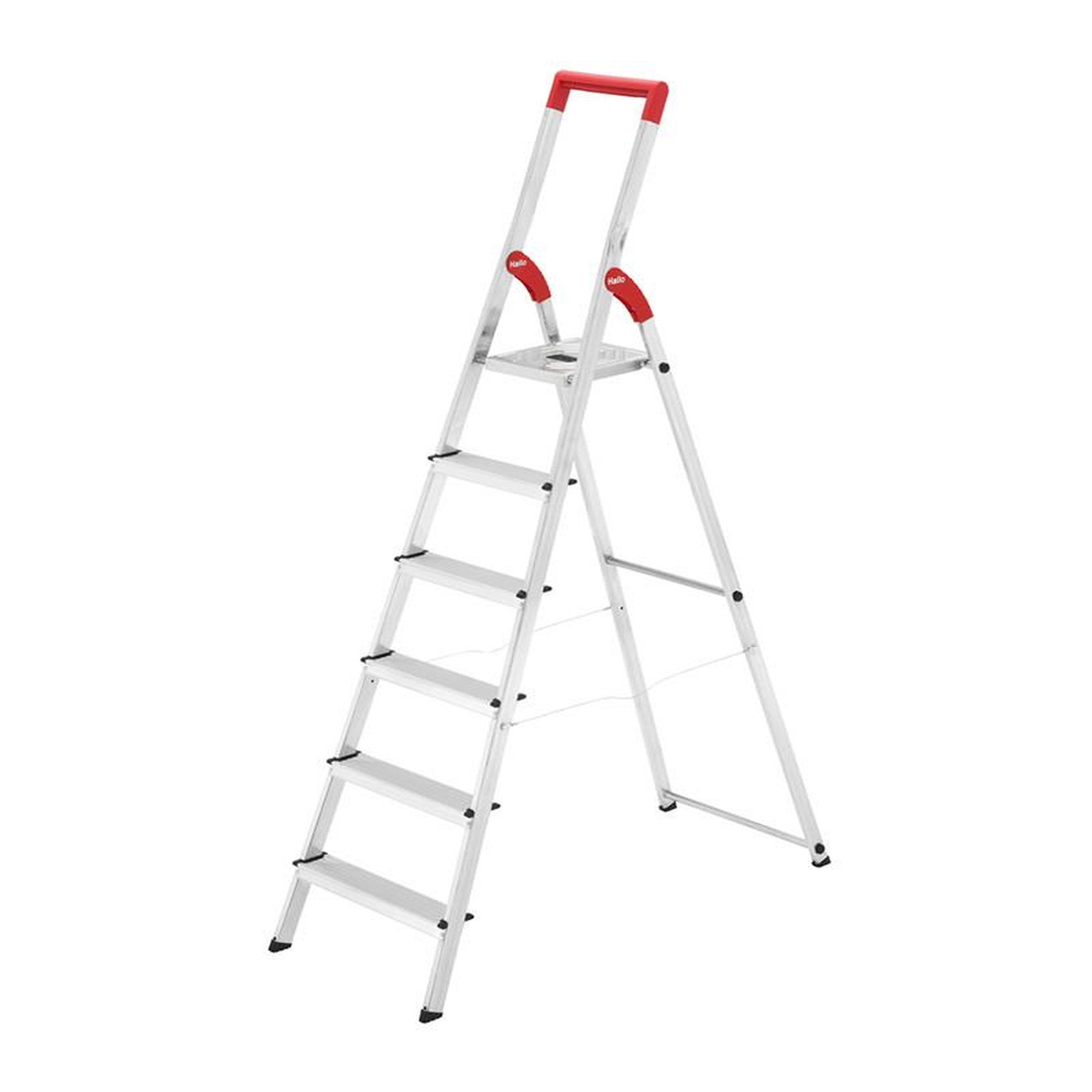 Voir la diapositive 3 : HAILO Ms line - escabeau ménager pliable en aluminium 6 marches ultra léger hailo l50
